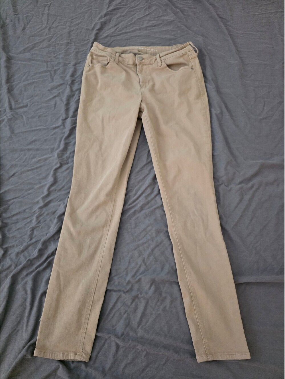 Old Navy Rockstar Mid-Rise Khaki Pants